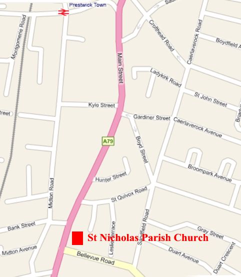 map of Prestwick
